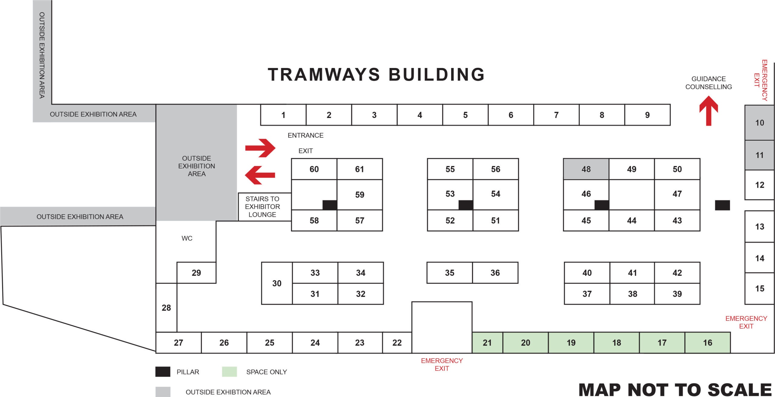 Working World Exhibition 2027 – Floorplan